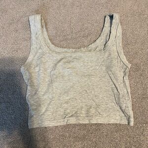 SHEIN Gray Cropped Tank Top